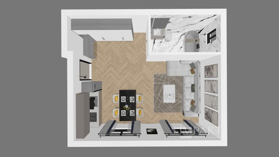 Studio 32 mp | Bloc Nou | Ideal Investitie | Terra, Floresti - Poză 2