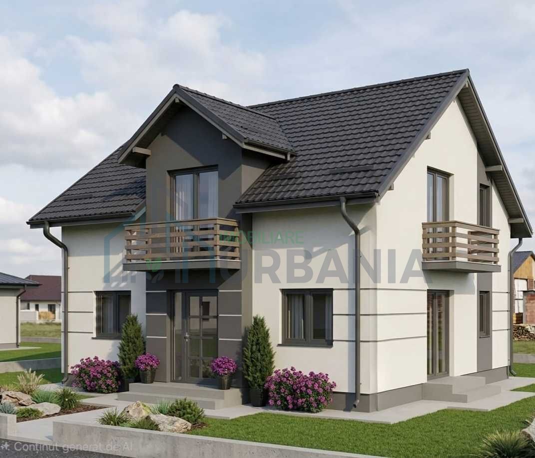 Casă modernă de vânzare în Chicerea, Tomești | 4 camere, 3 băi | 139 mp - Poză 1