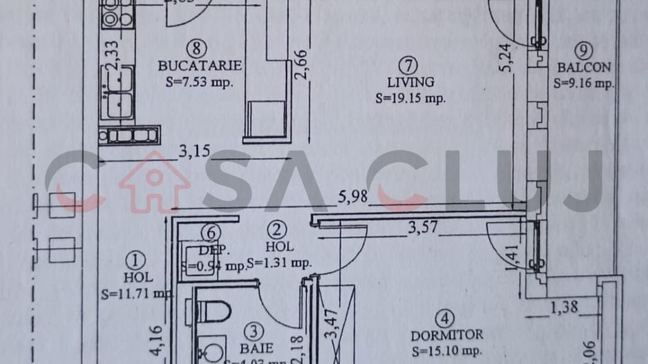 2 Camere 60mp , Bloc nou, Parcare subterană ,  Dâmbul Rotund!! - Poză 8