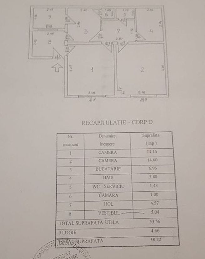 Apartament 2 camere, Unirii - Piata Constitutiei, centrala proprie ! - Poză 19