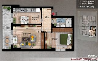 Apartament 2 cam,Finalizat, Titan-Ozana,Metrou - Poză 3