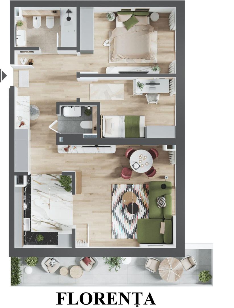 De vanzare apartamente - LA PRET DE DEZVOLTATOR, Iosia, ORADEA - Poză 18