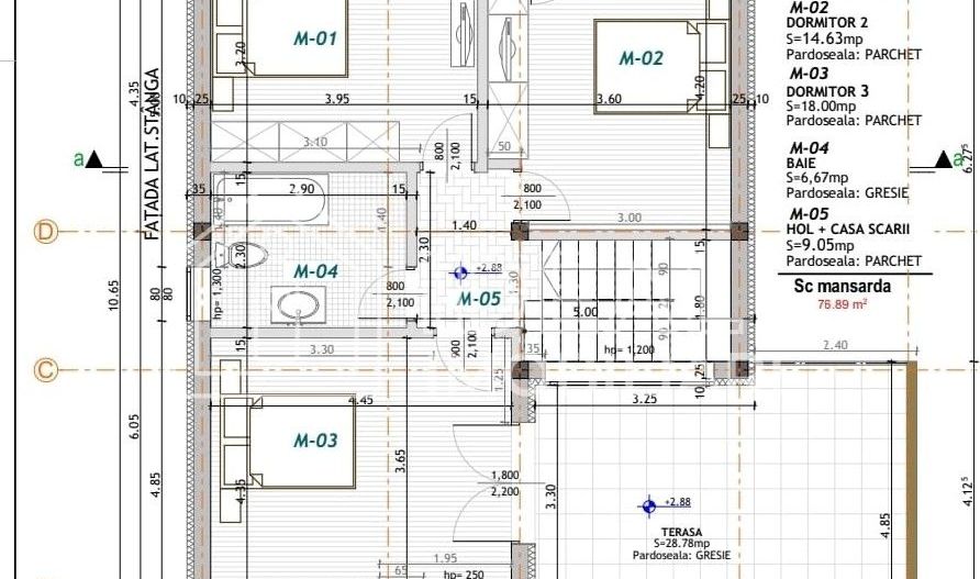 Casa Single cu 4 camere si 350 mp de curte, in Sura Mare - Schiță 21