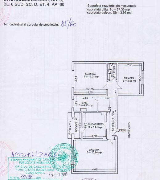 Apartament 3 camere Navodari - Schiță 5