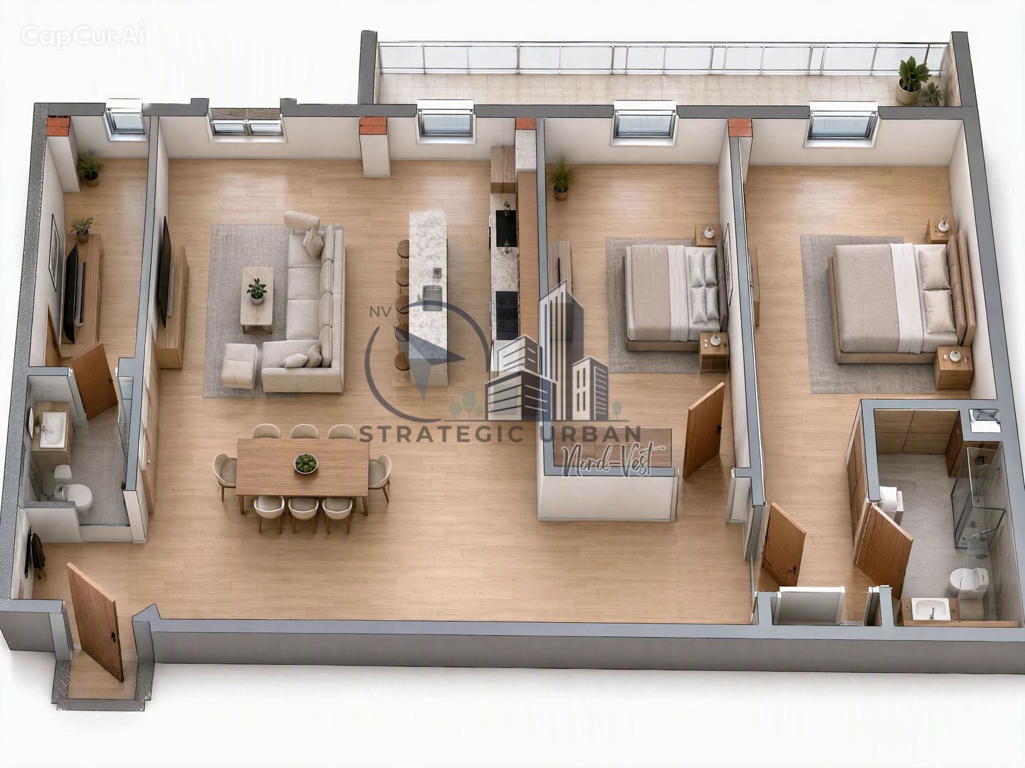 Apartament 3 camere, finisat nou, 2 băi, bloc cu lift – zona Someșului - Poză 13