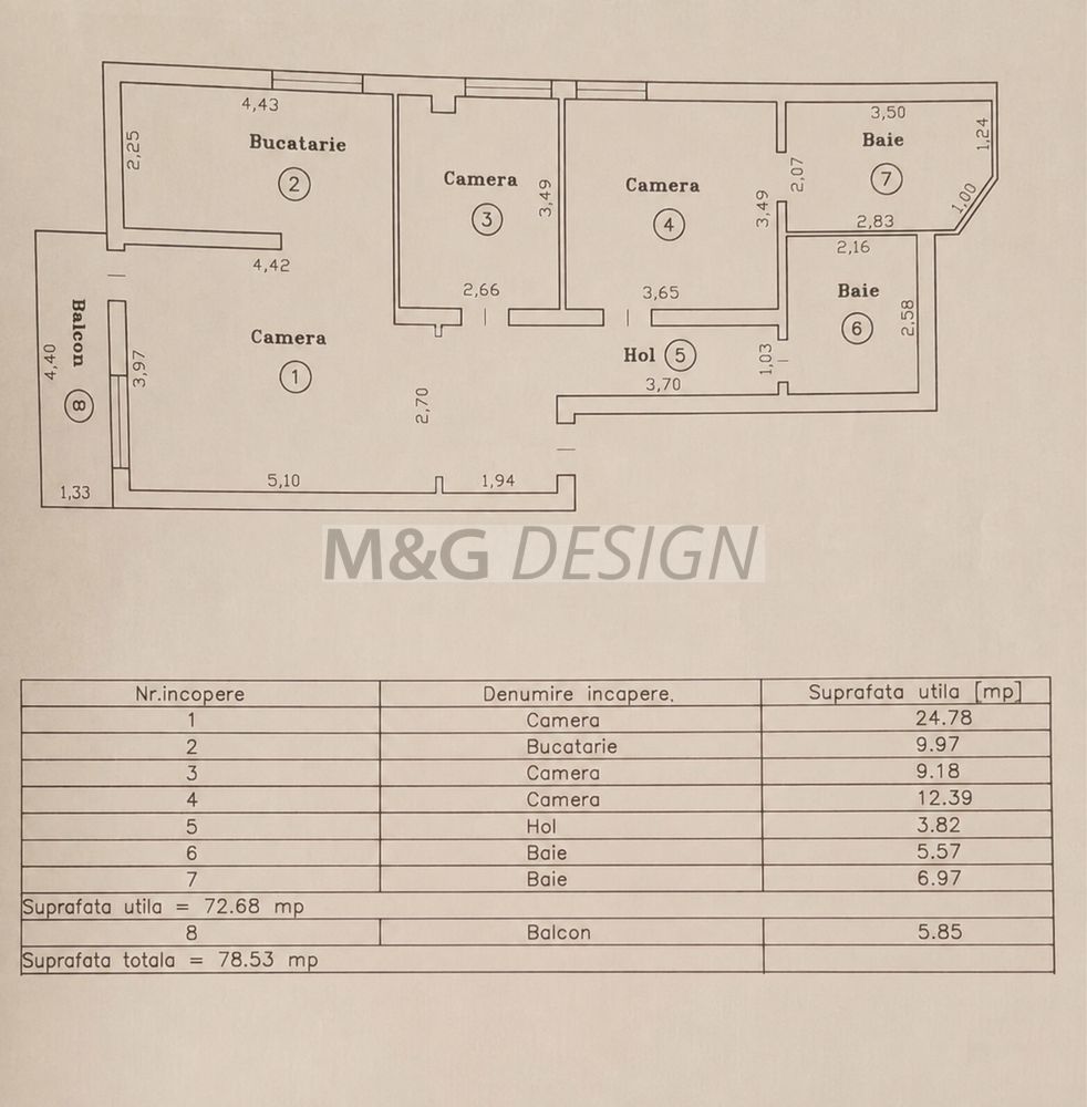 Apartament 3 camere Aradului bloc nou - Poză 12