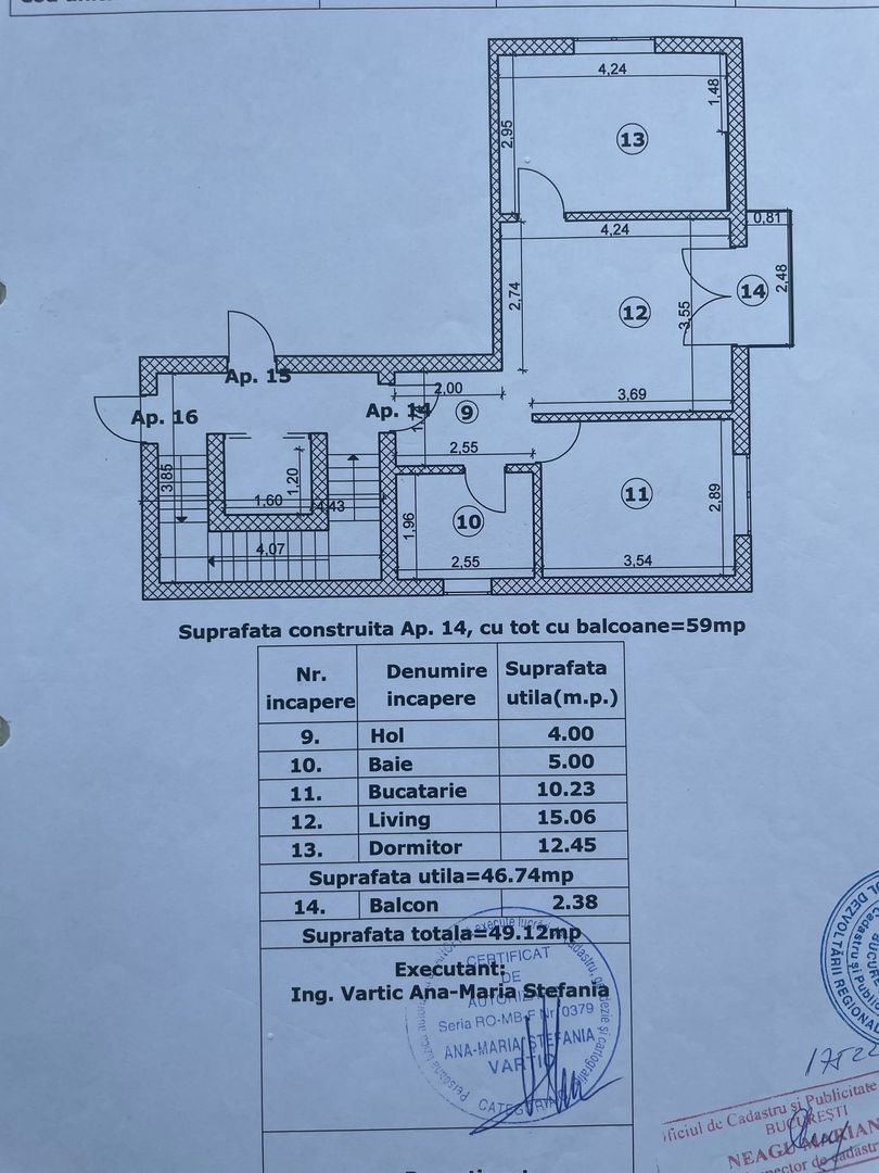 Apartament 2 camere plus terasa 73 mp - Poză 9