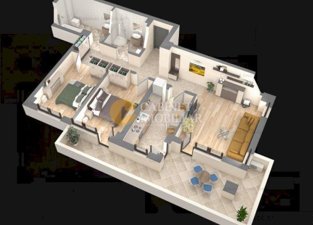 3 Camere - Bloc nou - Avans de 5% - Etaj Intermediar - Podu Ros - Poză 1