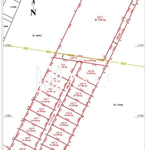 Teren extravilan 800 mp | Daia, Sibiu | Carte Funciară - Poză 3