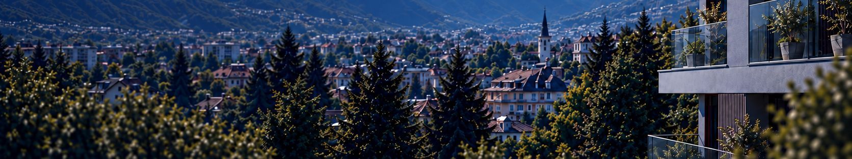 Brașov, vedere panoramică spre munți