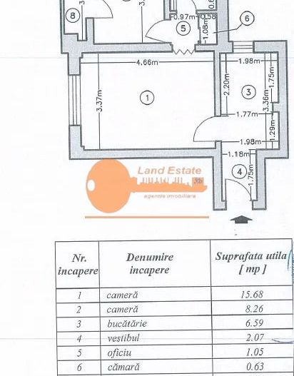 Apartament 2 Camere | Piața Victoriei | 6 Min Metrou - Schiță 11