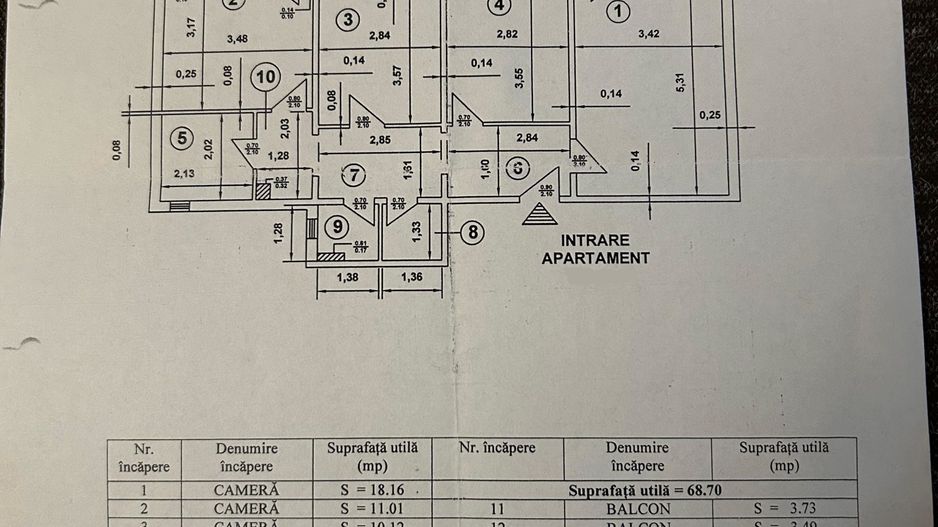 Vanzare apartament 3 camere - Rahova Malcoci - Schiță 30