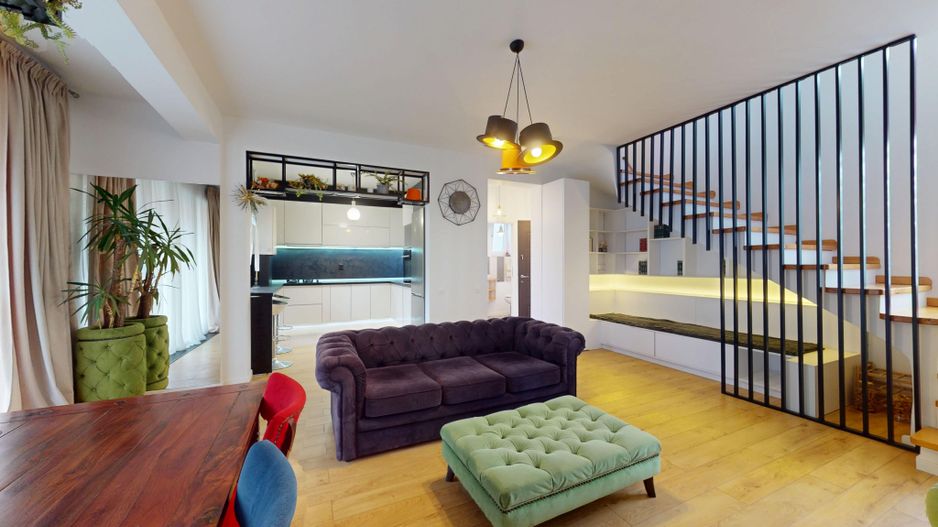 Popesti-Leordeni central vila individuala 130m utili curte 200 mp - Poză 2