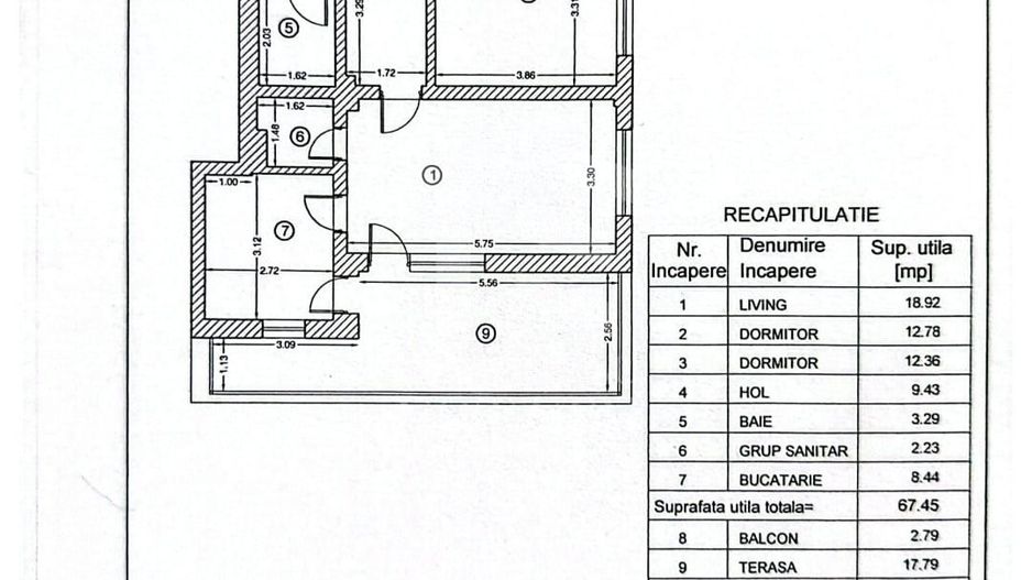 3 Cam | Terasă 18 MP | Et 10/10 | Rotar Park Residence 2 | Comision 0% - Schiță 11