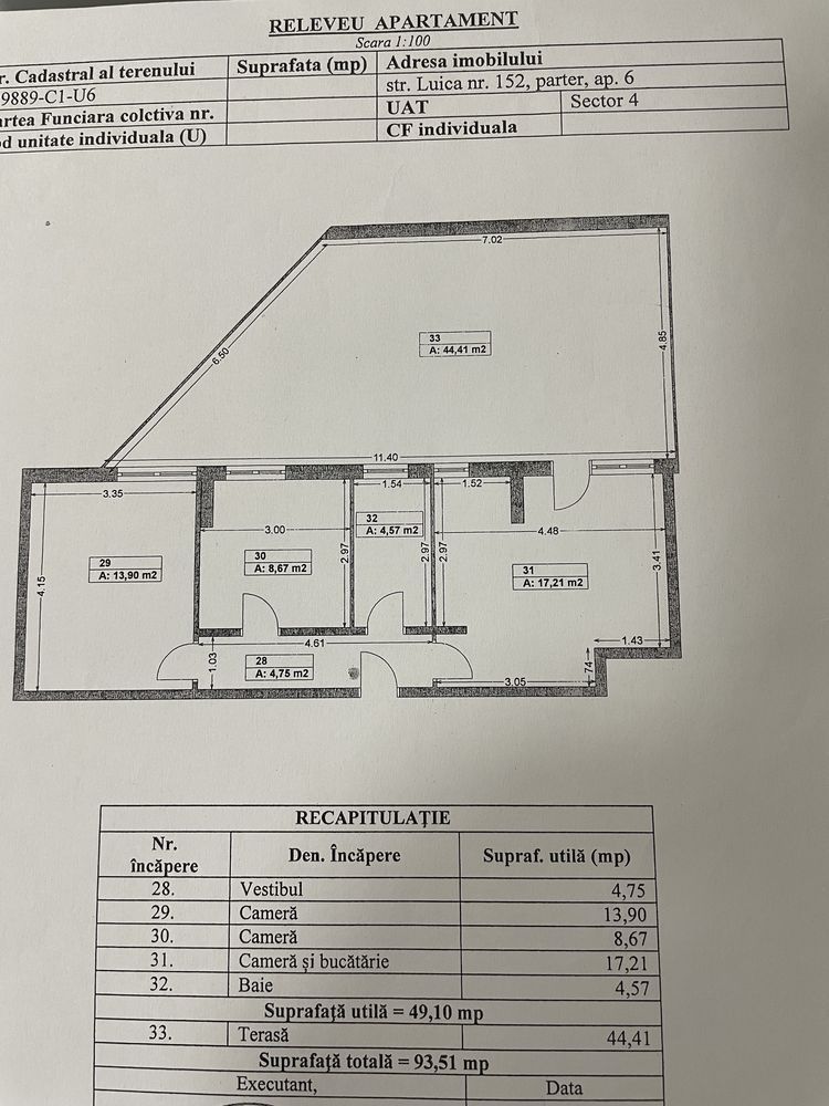 Vanzare apartament 3 camere stradal plus terasa, curte - Poză 7