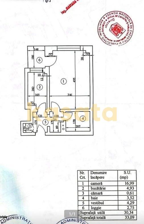 OPORTUNITATE | GARSONIERA | IANCULUI METROU  | DECOMANDATA | BLOC 1983 - Schiță 5