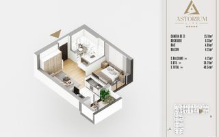 Oferta 2 cam tip studio proiect premium titan pallady direct dezvoltator - Schiță 2