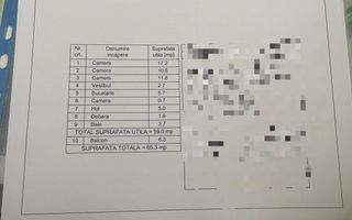 Apartament 3 camere - renovat - nemobilat I Titan - Schiță 6