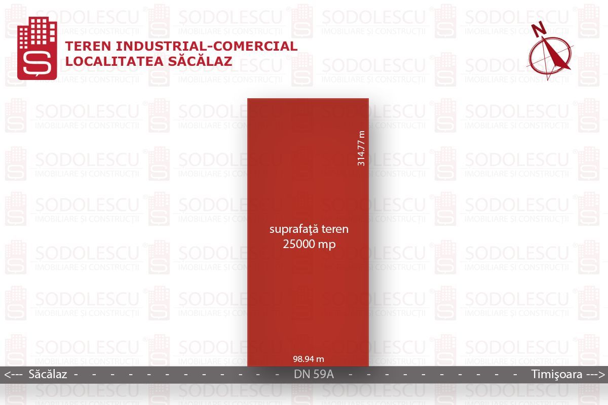 Teren 25,000 mp Timisoara / DN  59 - Poză 1