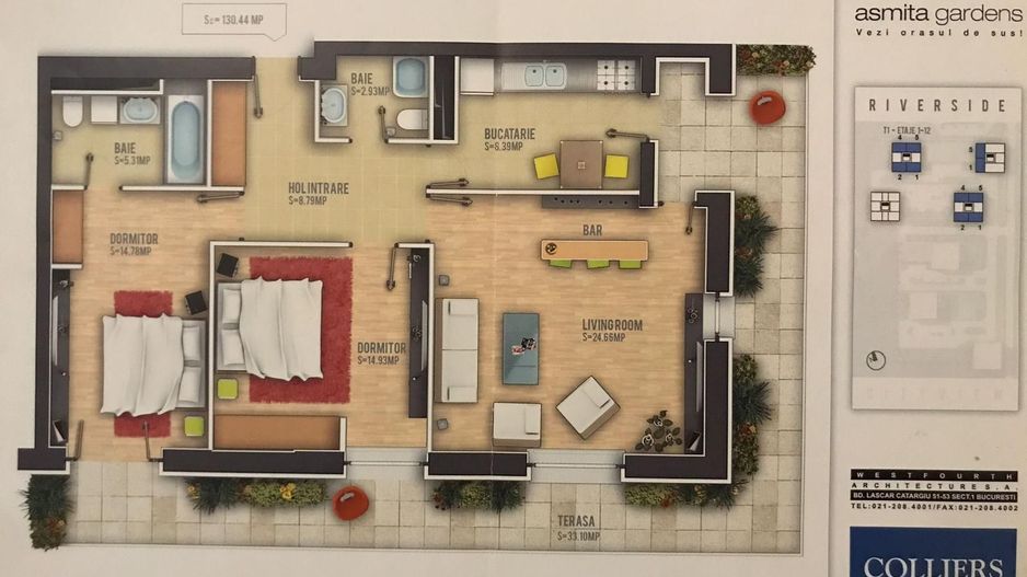 De vanzare - 3 camere decomandat etaj 4 - Splaiul Unirii - Poză 18