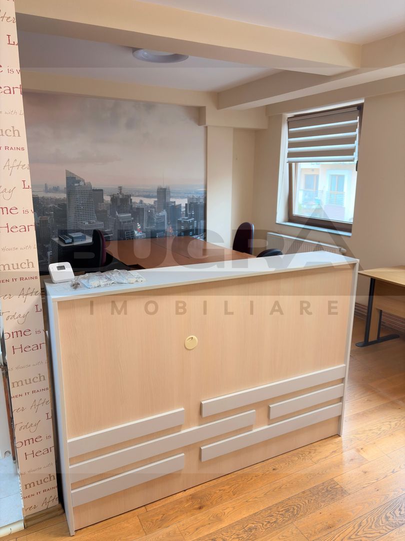 Birou superb, partial mobilat, parcare, zona Buna Ziua - Poză 4