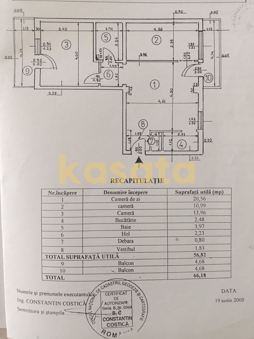 3 camere AVIATIEI - Schiță 5