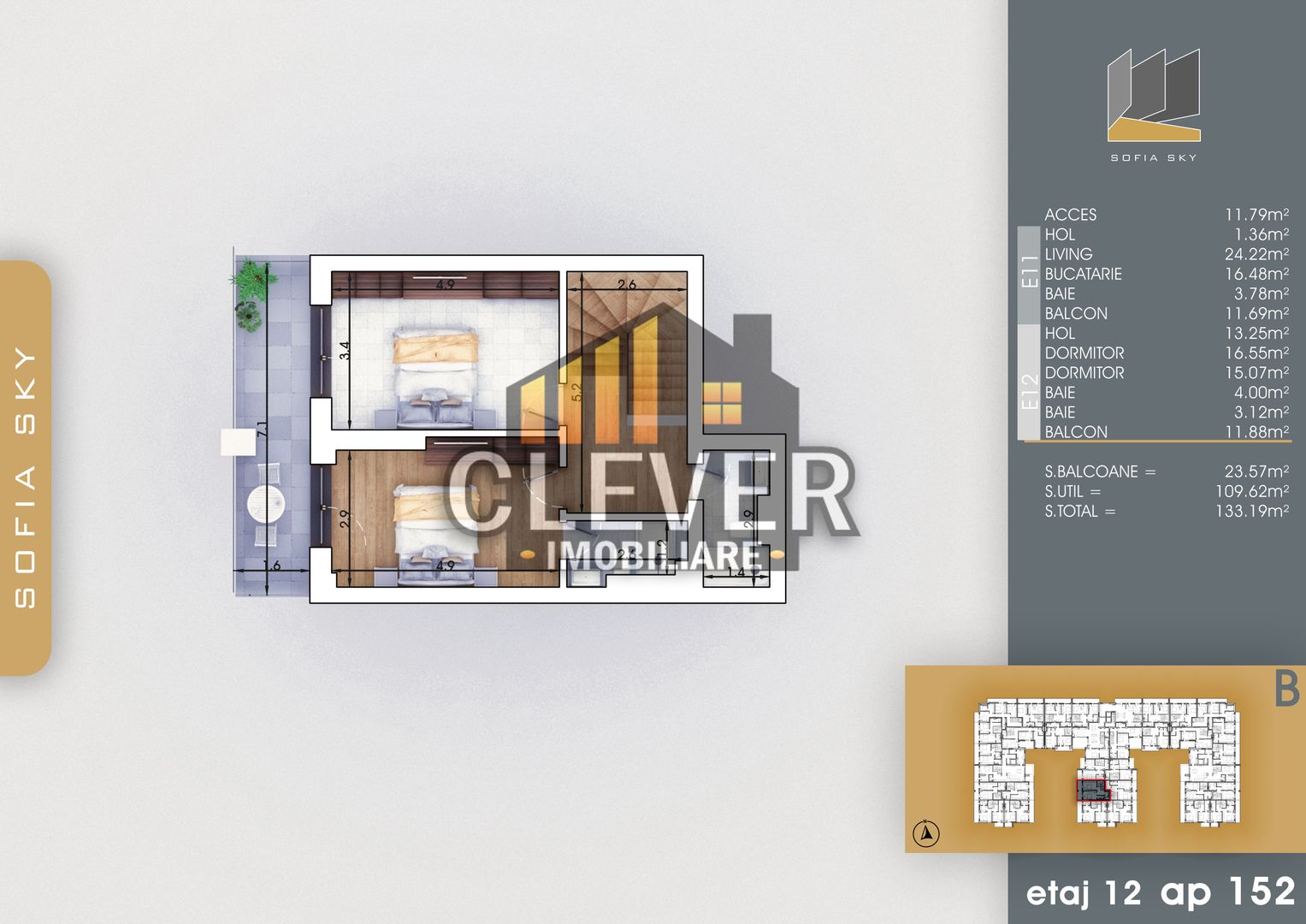 Apartament Duplex 3 camere Pallady, 7 min Metrou Nicolae Teclu - Poză 4