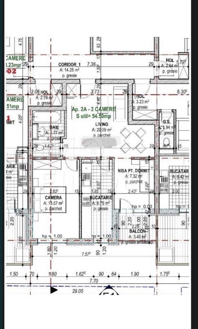 Vânzare 2 camere, 54.5 mp,  ansamblul Seasons - Poză 2