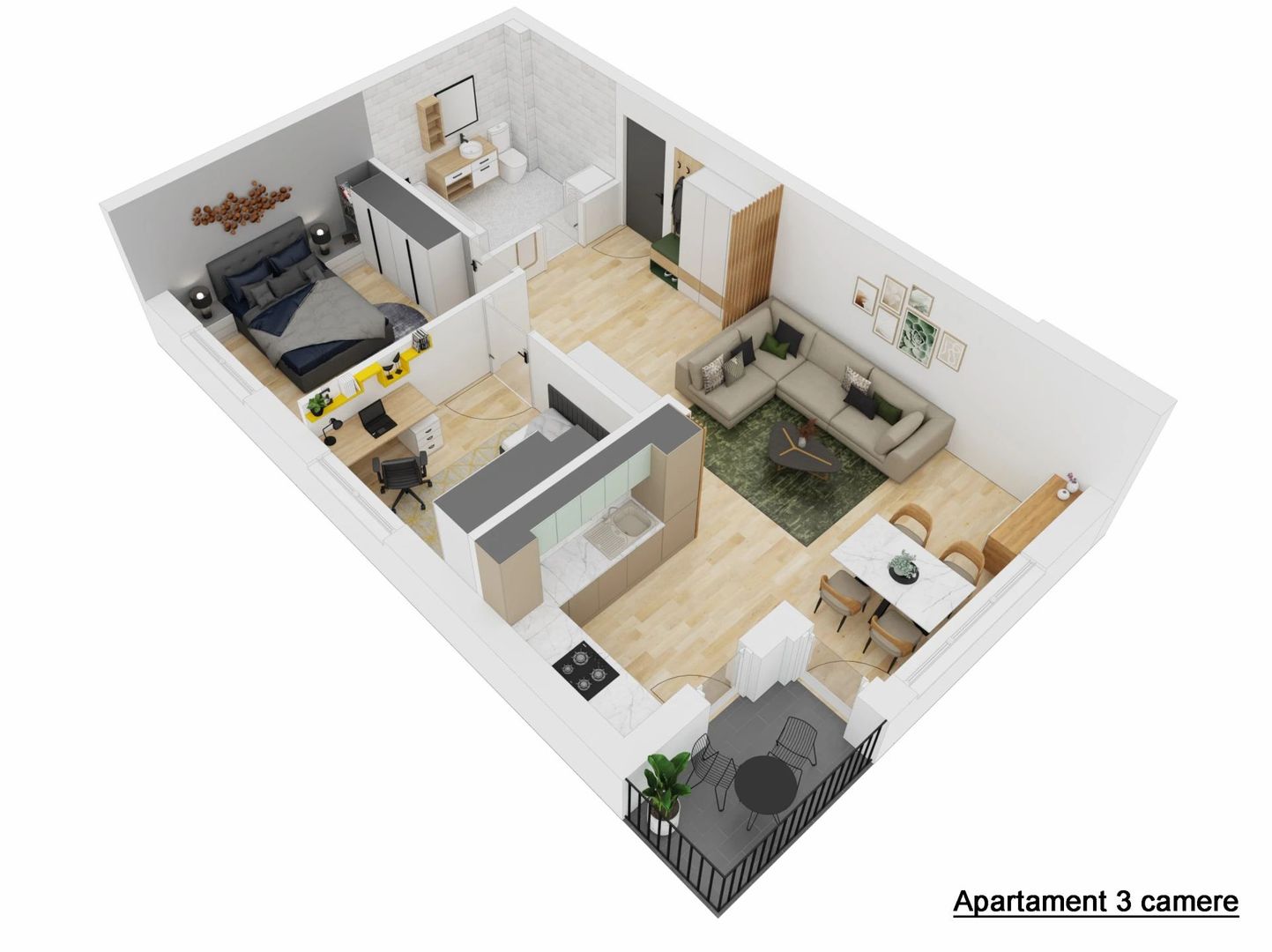 Apartament 3 camere – Șelimbăr - Doamna Stanca - Poză 1