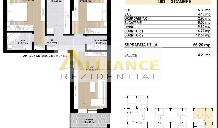 Grand Arena Mall /Apartament cu 3 Cam Decomandat OFERTA - Poză 10