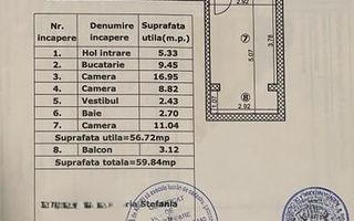 Comision 0 % 3 Camere Metrou  Renovat  Total  L341 - Poză 3