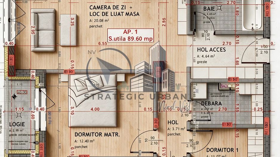 Apartament 4 camere, finisat nou – Ansamblul Oncos - Poză 19