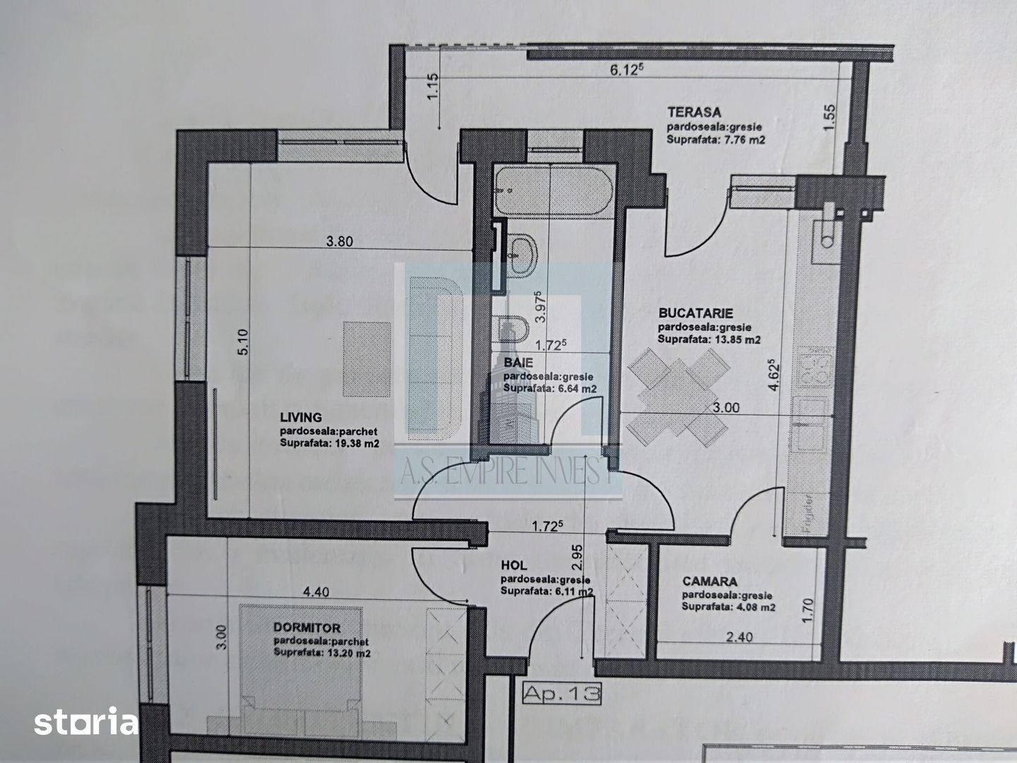 Apartament 2 camere de vânzare / zona Subcetate - Poză 19