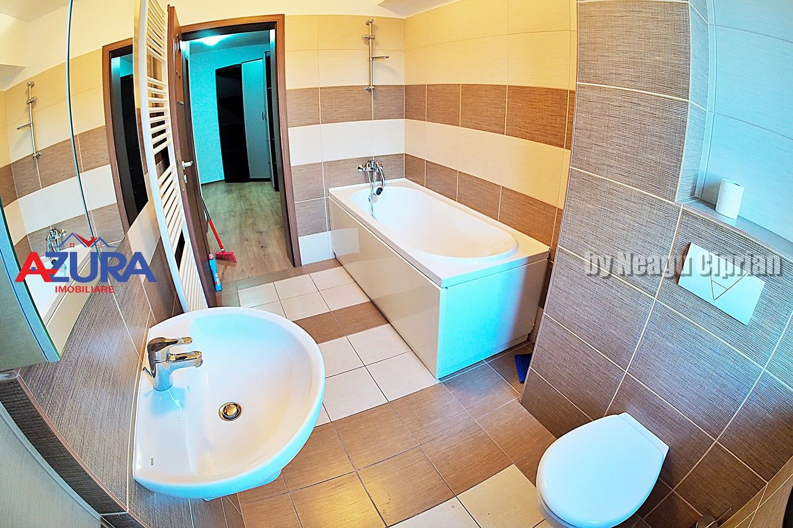 AZURA Imobiliare - Ap 3 camere + Garaj, Et 3, ULTRACENTRAL, Bloc Nou - Poză 38