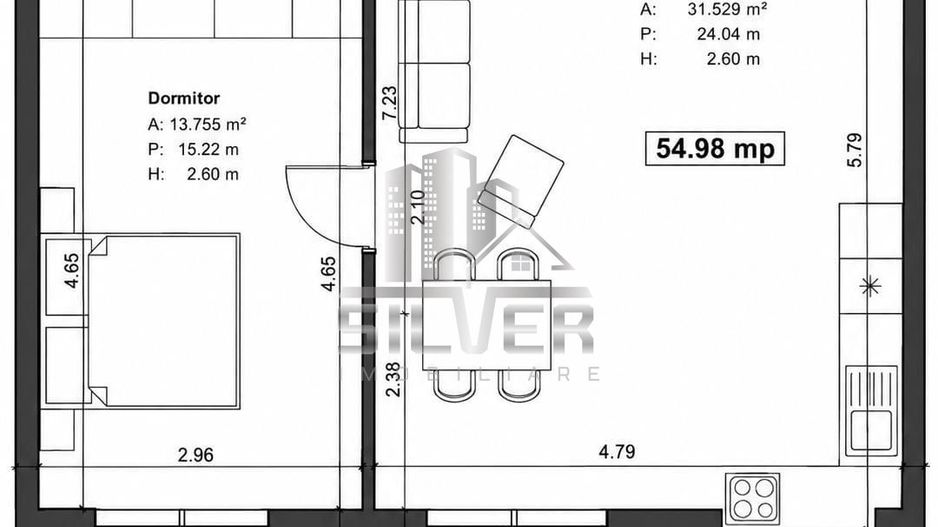 Apartamente cu 2 camere/50-55mp/TERASE 20-52mp/IMOBIL NZEB/TVA INCLUS. - Poză 5