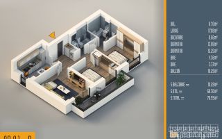 Apartament 3 camere Th. Pallady Sector 3 Parcare Inclusa - Schiță 11