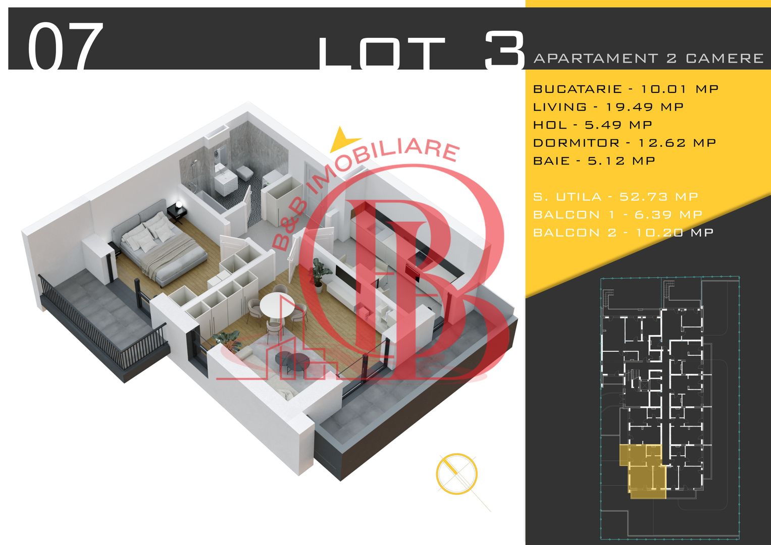 2 camere decomandat Titan Pallady  Metrou Nicolae Teclu - Schiță 2