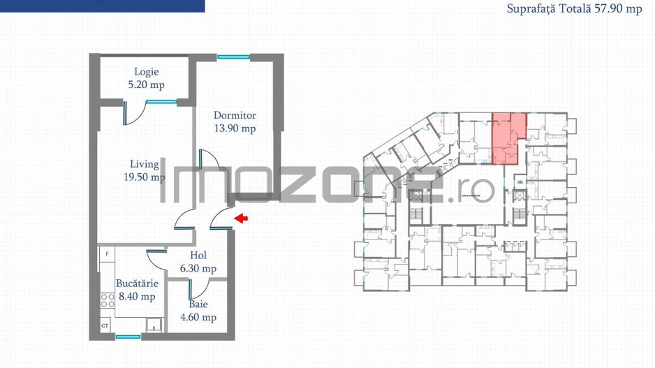 Apartament 2 Camere | 62 mp | Bloc Nou | Metrou Pacii / Preciziei | Militari - Poză 11