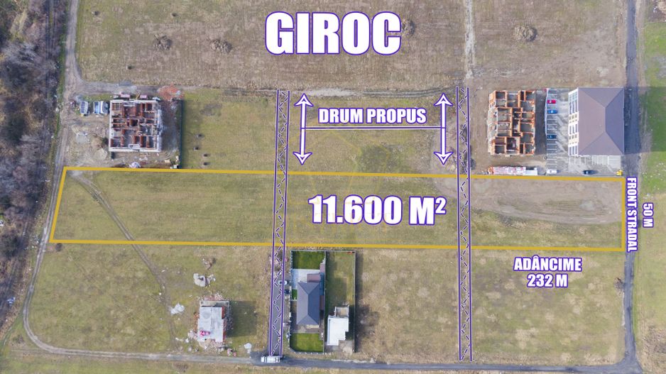 Teren arabil intravilan pentru PUZ 11.600mp | Giroc - Poză 7