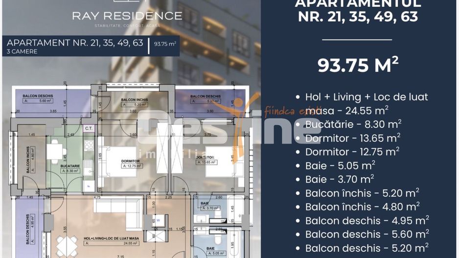 Complex Ray Residence - 3 camere - Poză 3