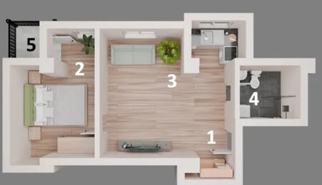 Apartament 2 camere , central Otopeni | Comision 0 |