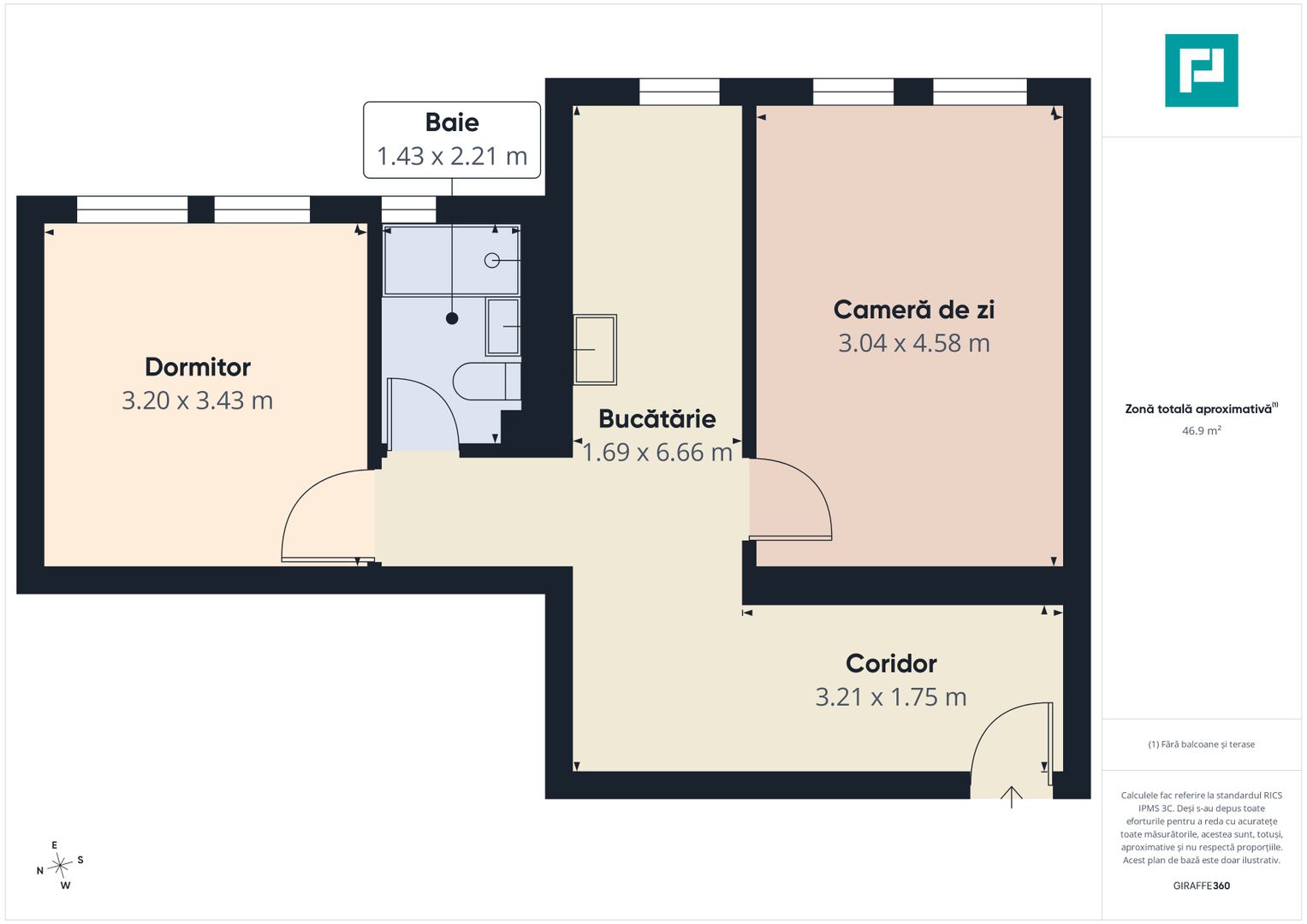 Apartament 2 camere Alfa în bloc nou - Poză 2