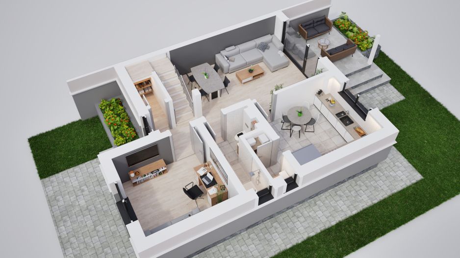 Casa tip duplex - 306 mp teren - Sura Mica - Poză 8
