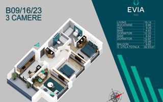 AP. 3CAM. DISPONIBIL IN EVIA NIO/ METROU N. TECLU,SCOALA BRAUNER! - Poză 11