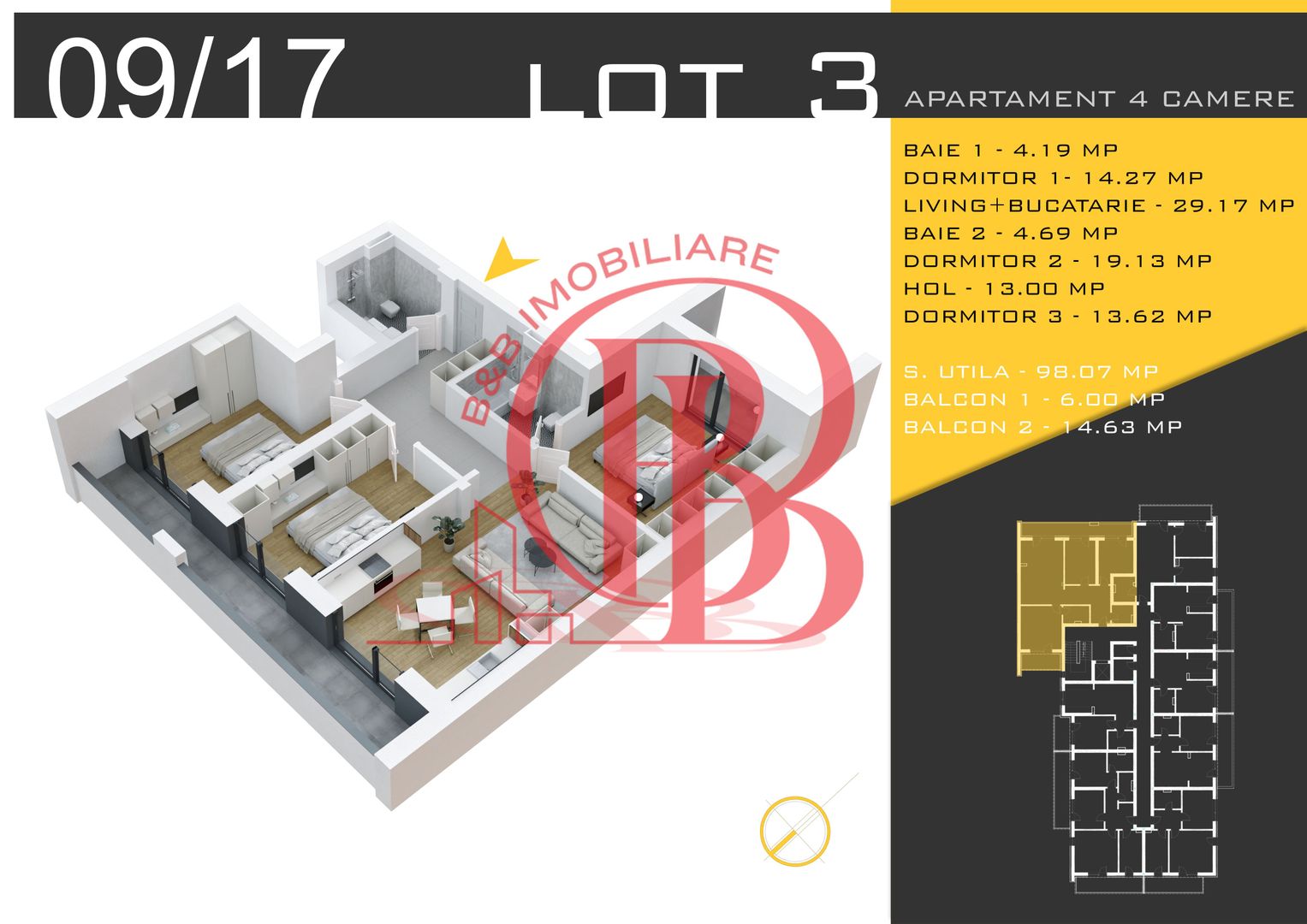 4 camere  Titan Pallady  Metrou Nicolae Teclu - Schiță 2
