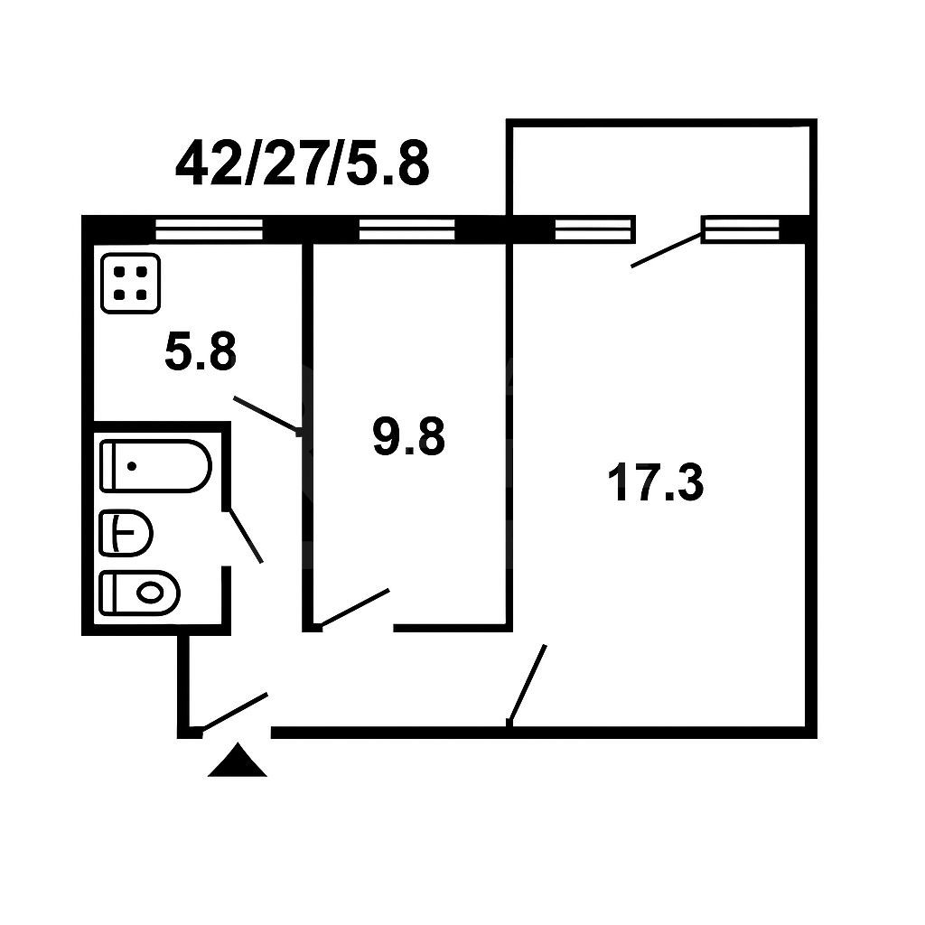 Vânzare, apartament, 2 camere, str. Nicolai Zelinski, Botanica. - Poză 2