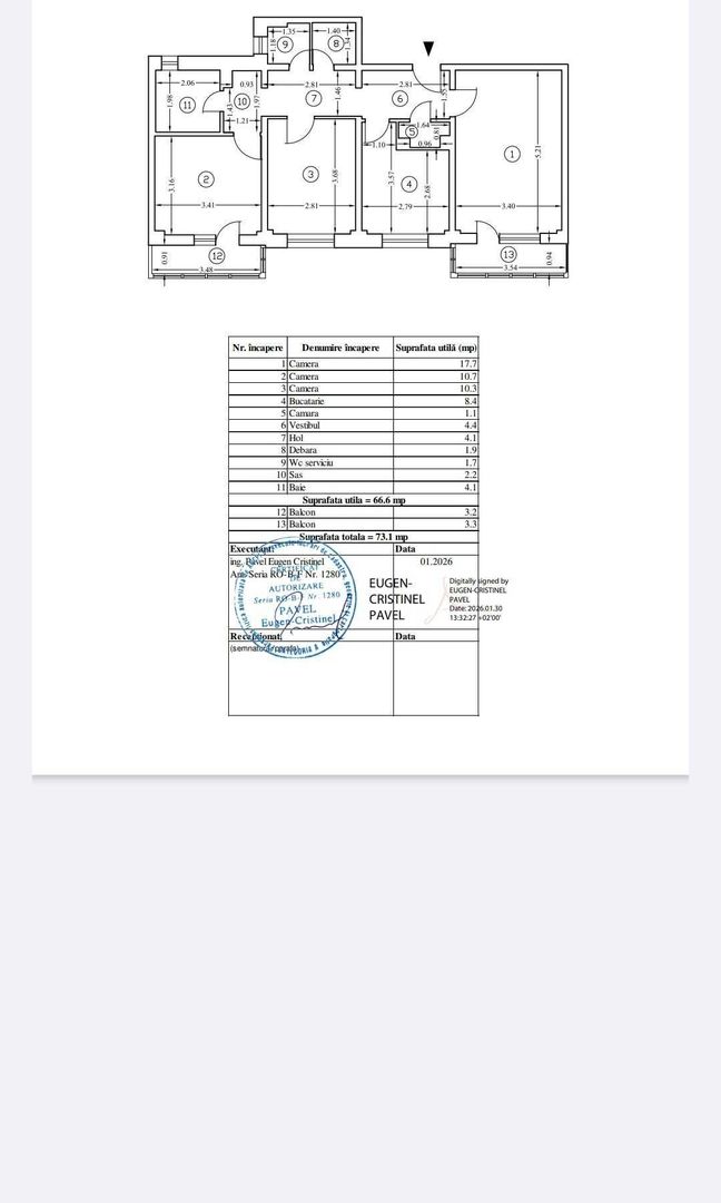 Vand apartament 3 camere decomandat Militari - Poză 8
