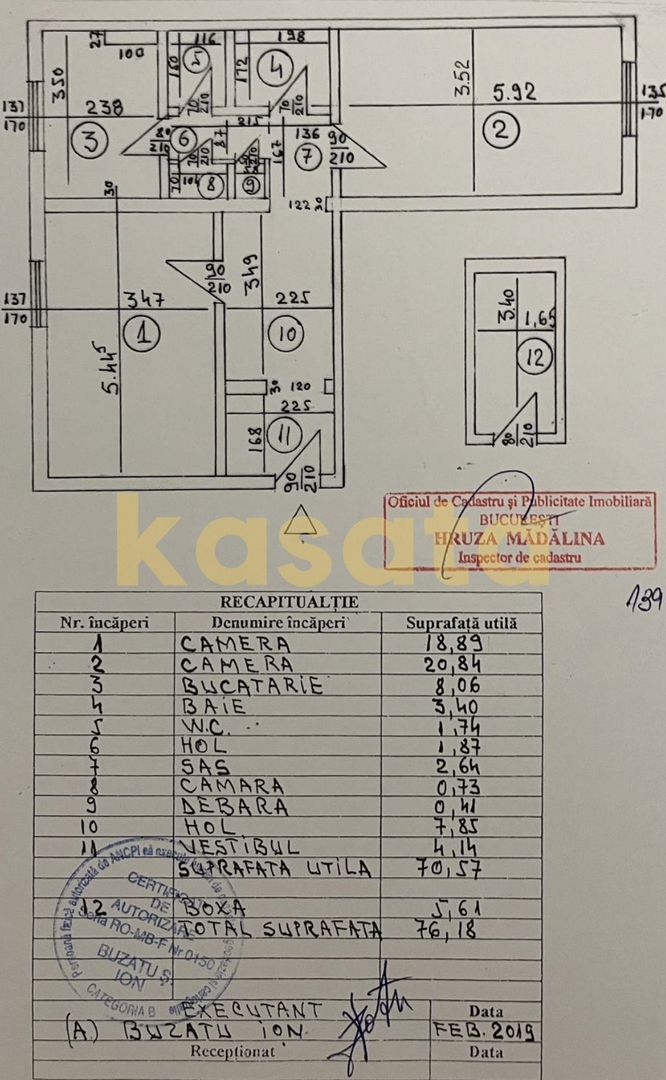 Ap2camere70mp|V. Luminoasa|Metrou|Spital Monza| MegaMall |Stadion|Boxa - Poză 9