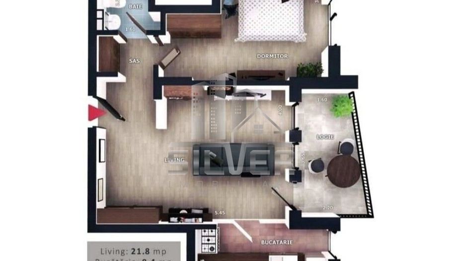 Apartament cu 2 camere+terasa de 7.2 mp la 5 minute de Vivo Center! - Poză 2