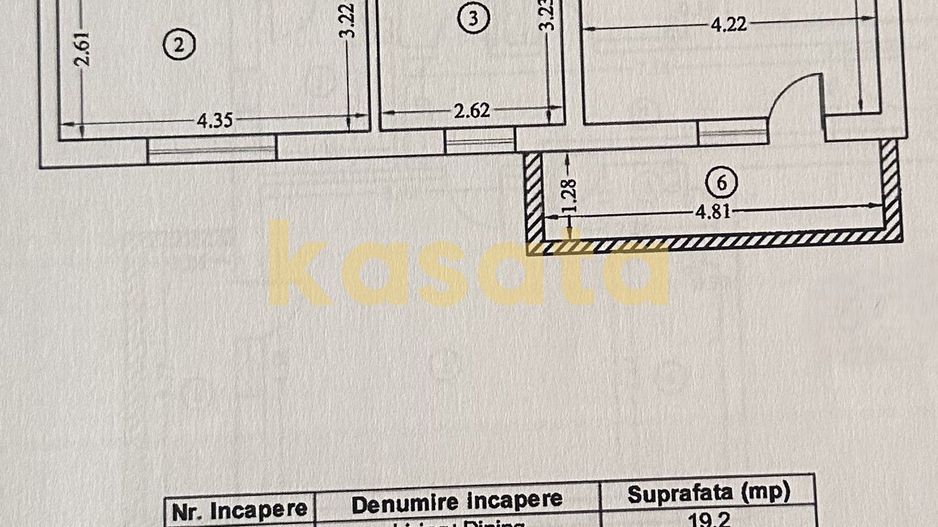 2 Camere 🏢 | Avangarde 📍| Complex modern 🛒| Acces rapid metrou 🚇 - Schiță 6